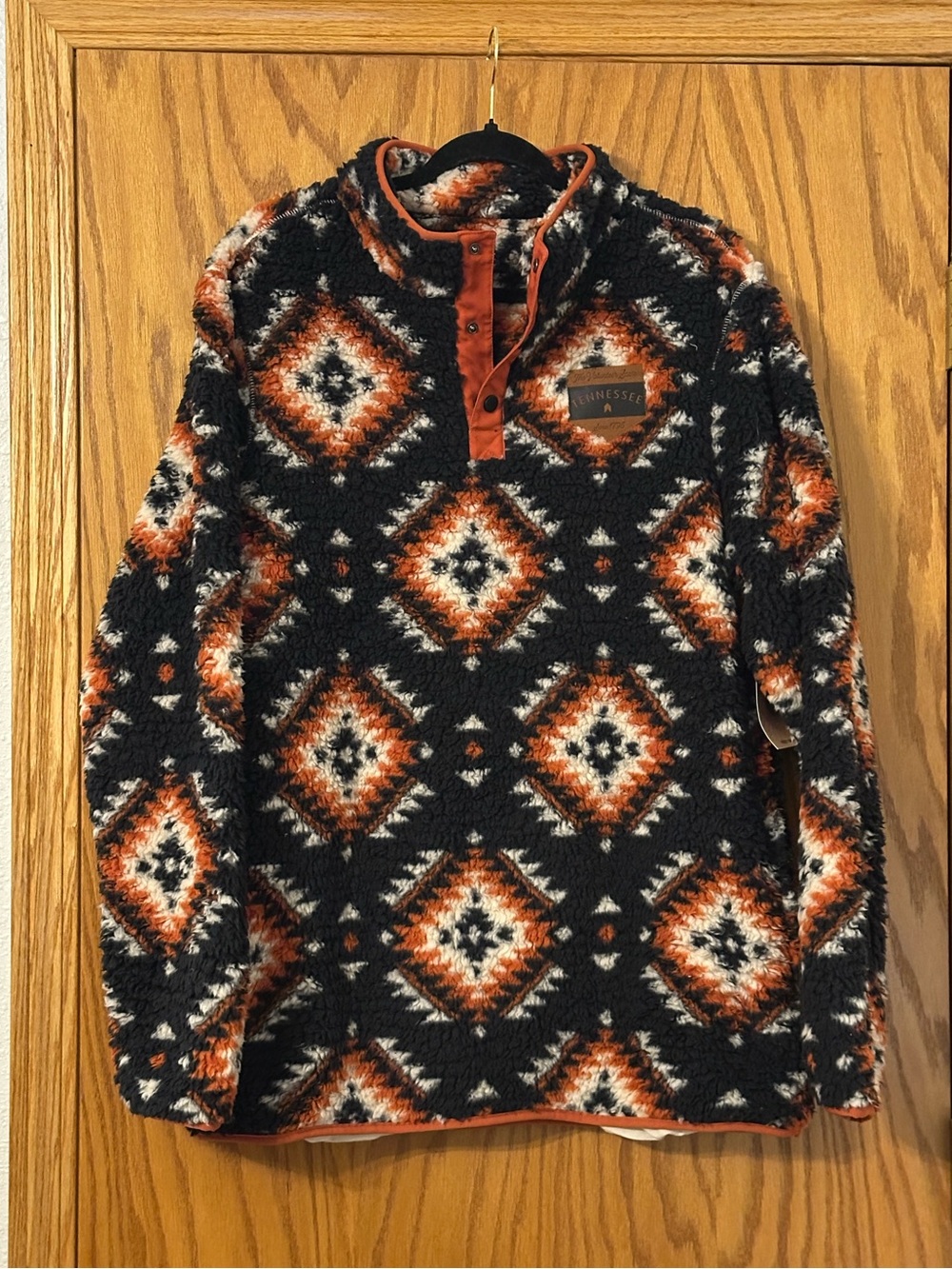 Home Free Tennessee Fleece Sherpa Quarter-Snap Pullover - NWT - Size L